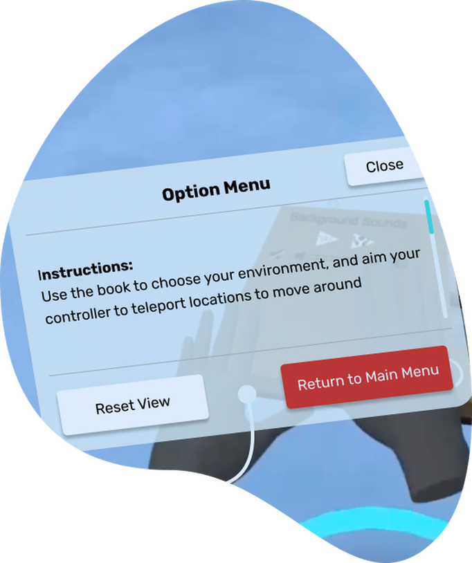 bWell VR training experience