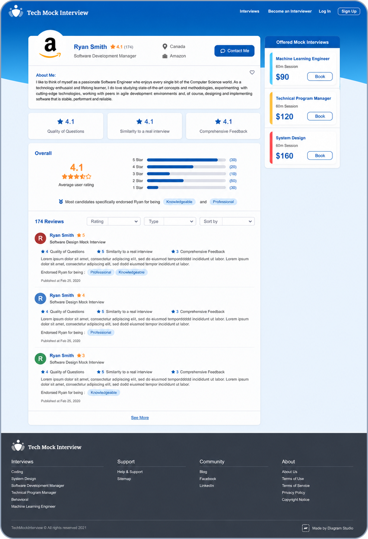 First expert profile redesign
